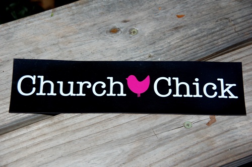 Church Chick Car Magnet